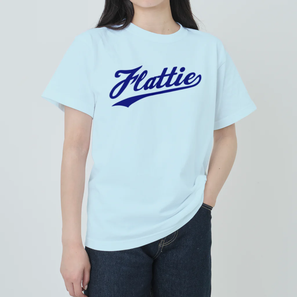 JEWEL's FARMのFlattie  カレッジロゴ風 （N） ヘビーウェイトTシャツ