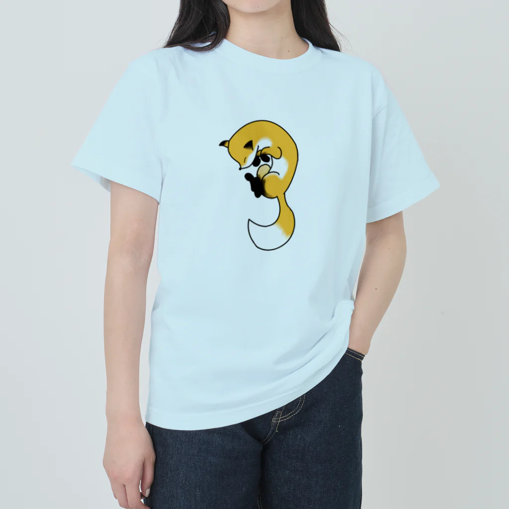 ゆでたまるのちぢまるきつね Heavyweight T-Shirt