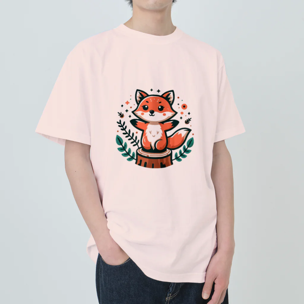 Forêt de RenardsのmountainＦＯＸ ヘビーウェイトTシャツ