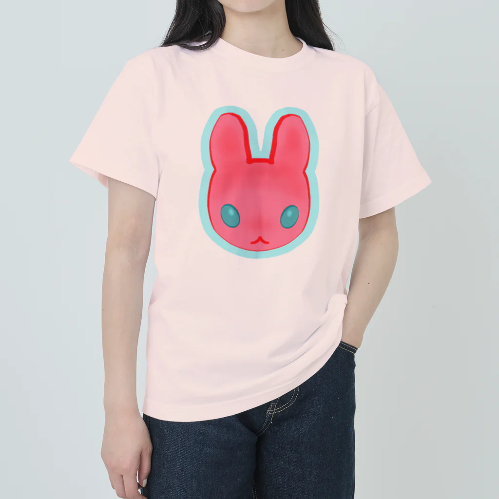 ✨🌈✨ユラクラカン🇯🇵 ✨🌈✨のつよつよ！ピンクのうさぎさん！ Heavyweight T-Shirt