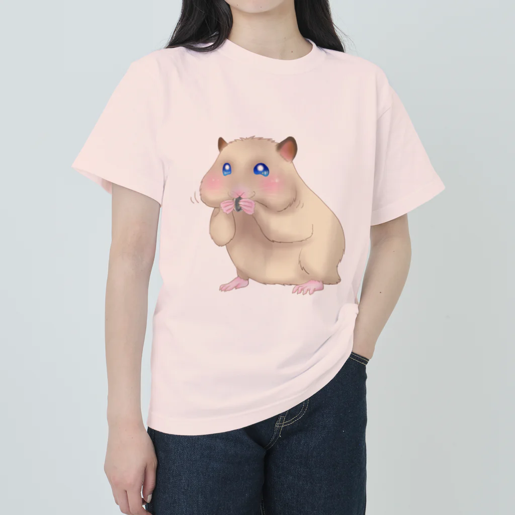 AriyamaSayuriの今日ものんびり。きんハムちゃん Heavyweight T-Shirt