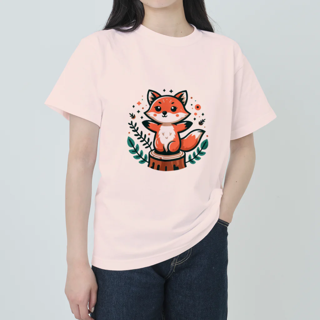 Forêt de RenardsのmountainＦＯＸ ヘビーウェイトTシャツ