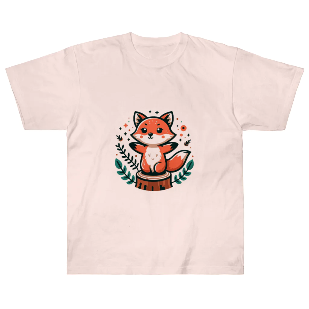 Forêt de RenardsのmountainＦＯＸ ヘビーウェイトTシャツ