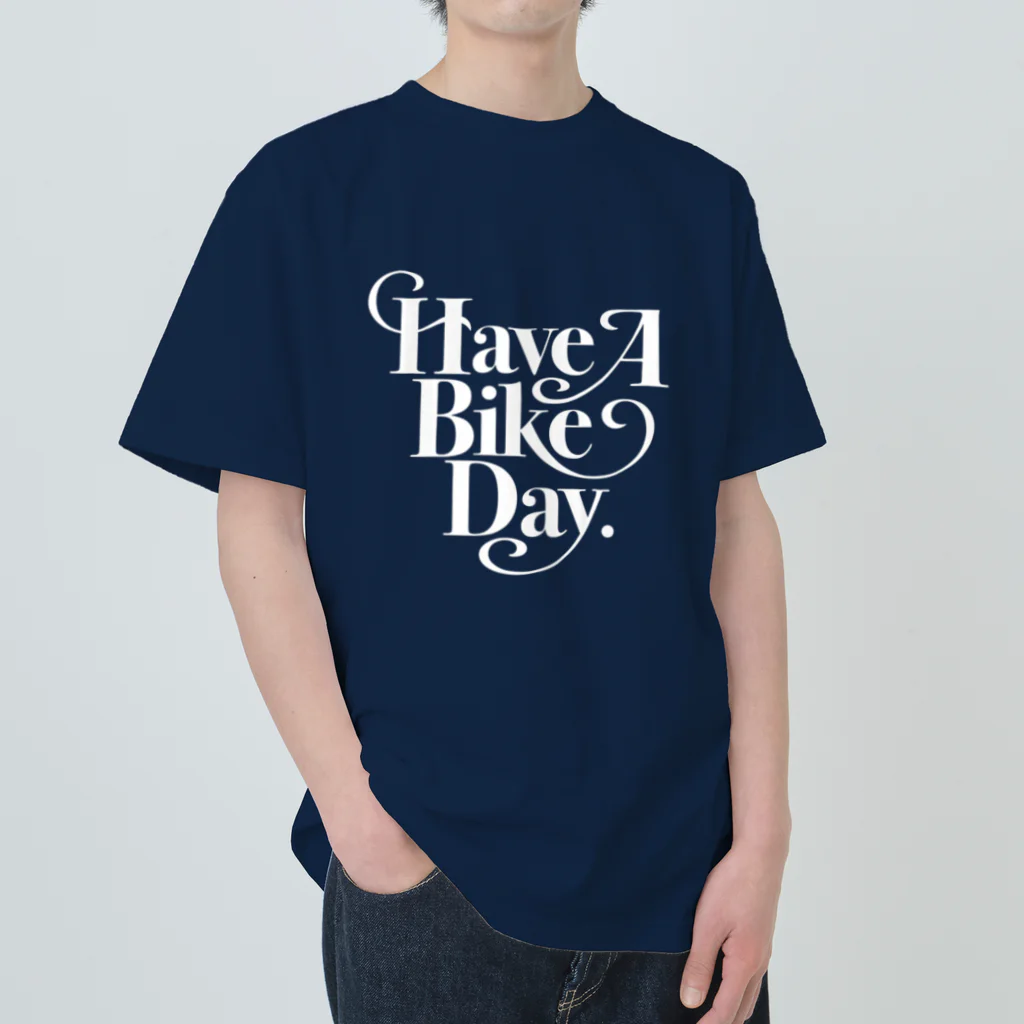 HAVE A BIKE DAY. ＠ SUZURIのHABD logo Heavyweight T-Shirt
