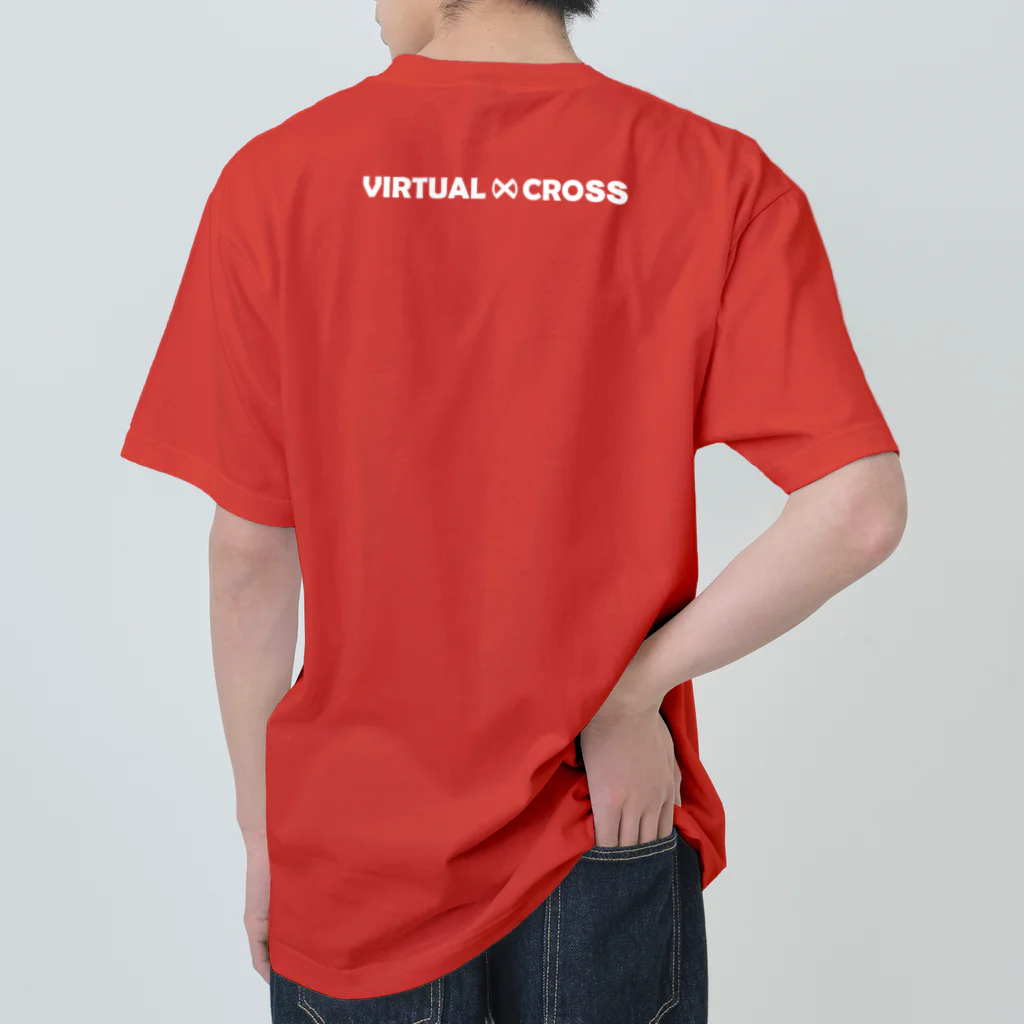 VIRTUAL CROSSのRabbit Logo white Heavyweight T-Shirt