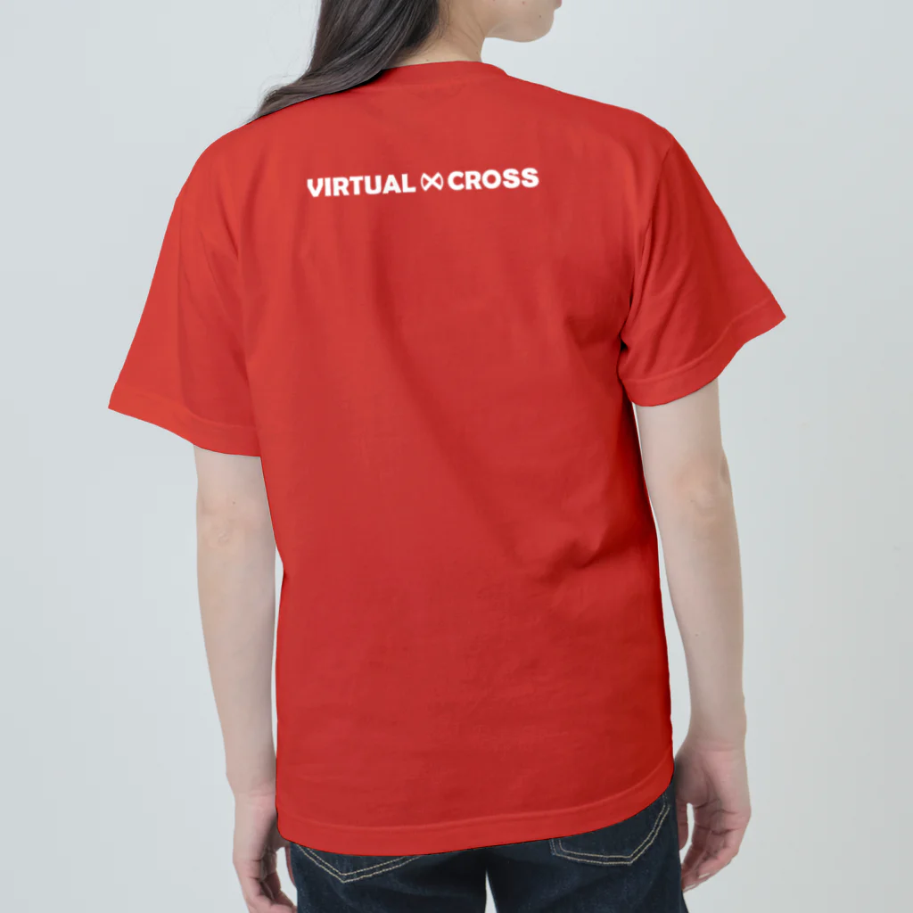 VIRTUAL CROSSのRabbit Logo white Heavyweight T-Shirt