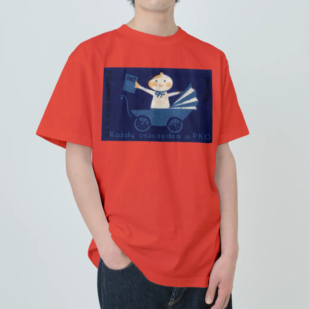 YS VINTAGE WORKSのポーランド　青い赤ちゃん　ブルーベイビー Heavyweight T-Shirt