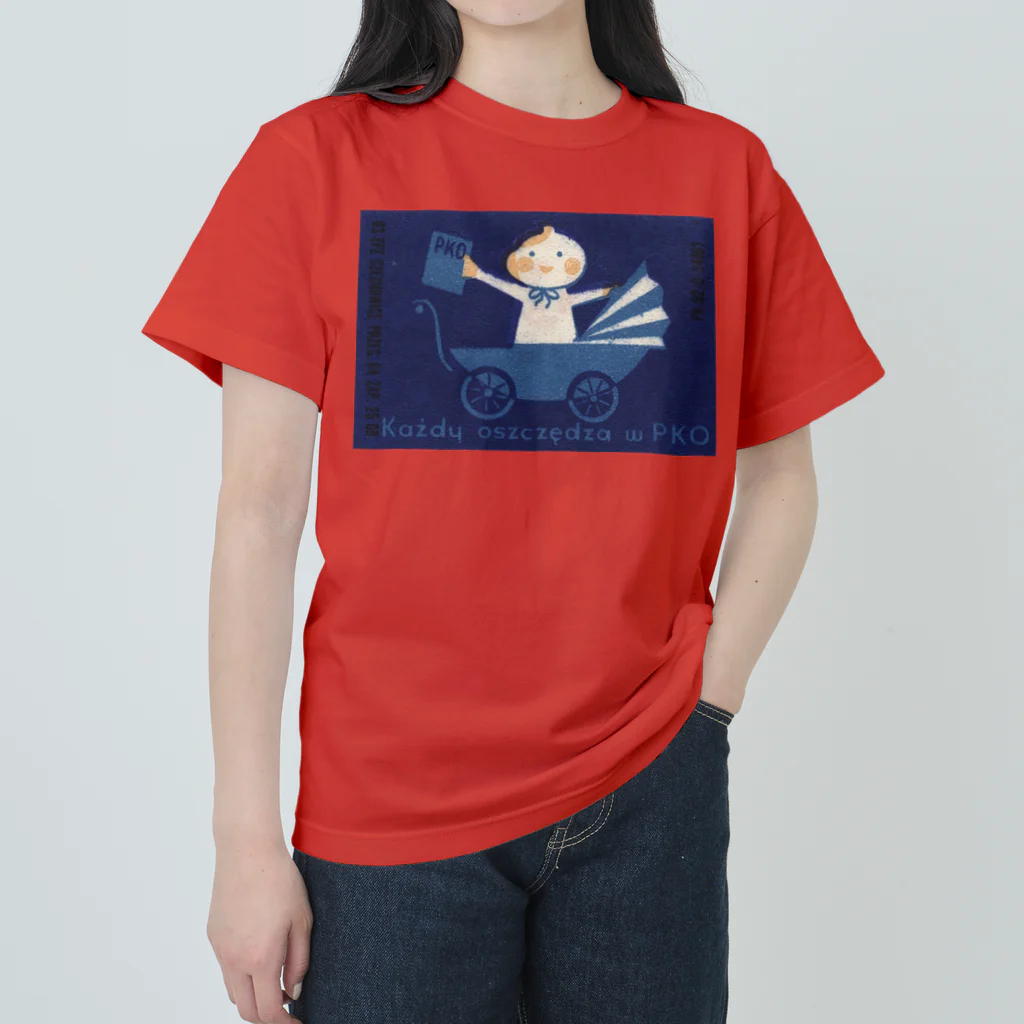 YS VINTAGE WORKSのポーランド　青い赤ちゃん　ブルーベイビー Heavyweight T-Shirt