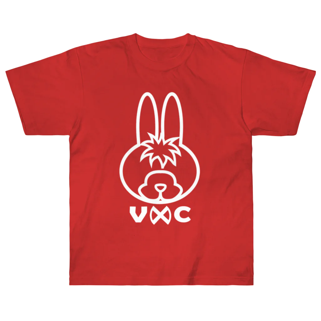 VIRTUAL CROSSのRabbit Logo white Heavyweight T-Shirt