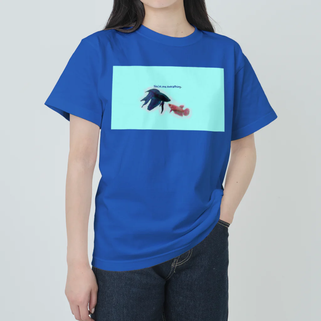 ♡BE HAPPY♡の恋する魚たち ヘビーウェイトTシャツ