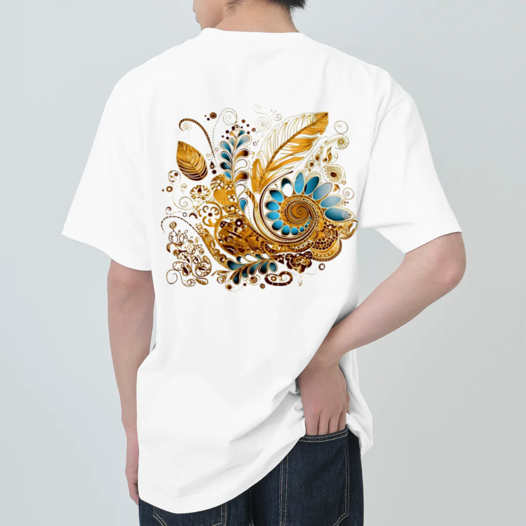 Connect Happiness DesignのGolden  Leaves Heavyweight T-Shirt