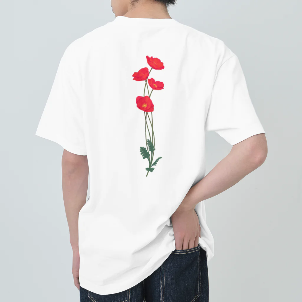 竹条いちいの憂いに手向けるポピー Heavyweight T-Shirt