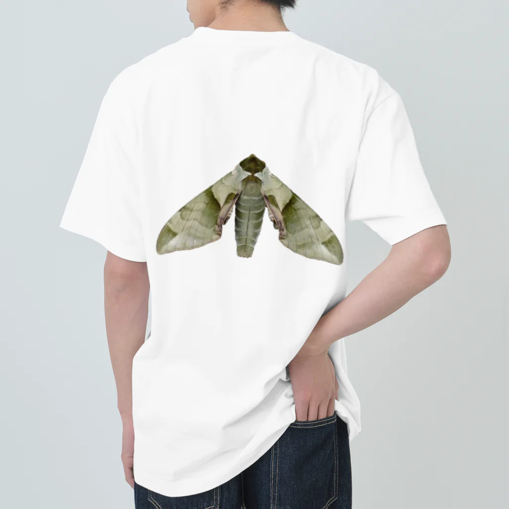L_arctoaのウンモンスズメ幼虫と成虫 ヘビーウェイトTシャツ