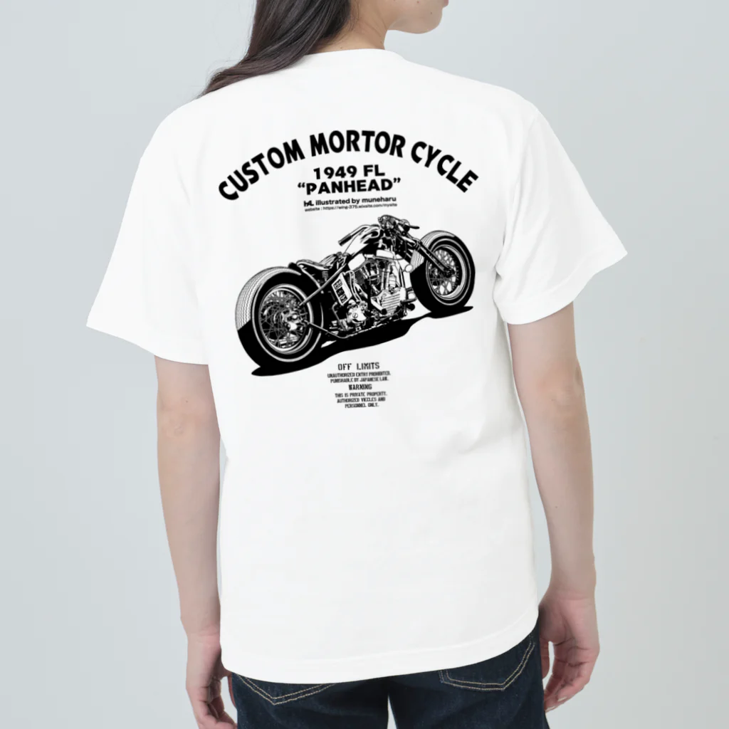 illustrator_HaLのCUSTOM MORTOR CYCLE ヘビーウェイトTシャツ