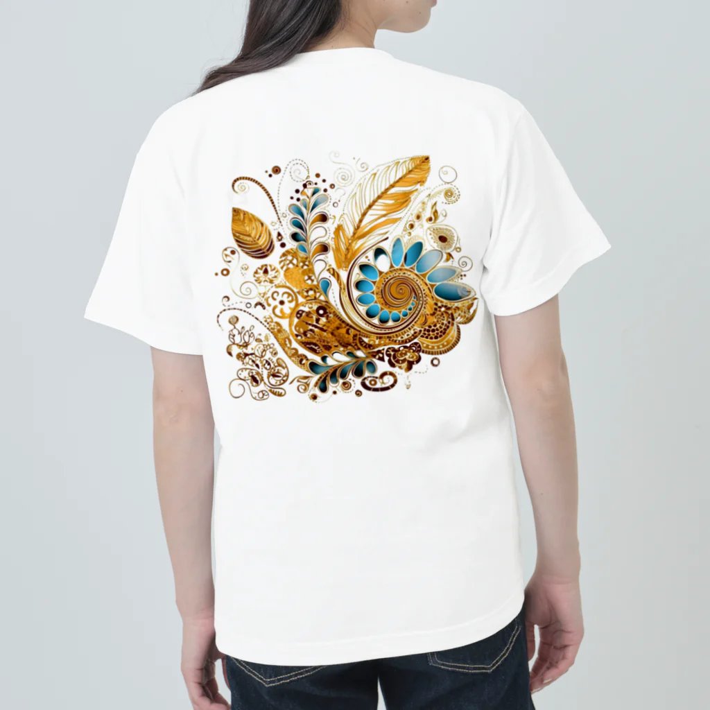 Connect Happiness DesignのGolden  Leaves Heavyweight T-Shirt