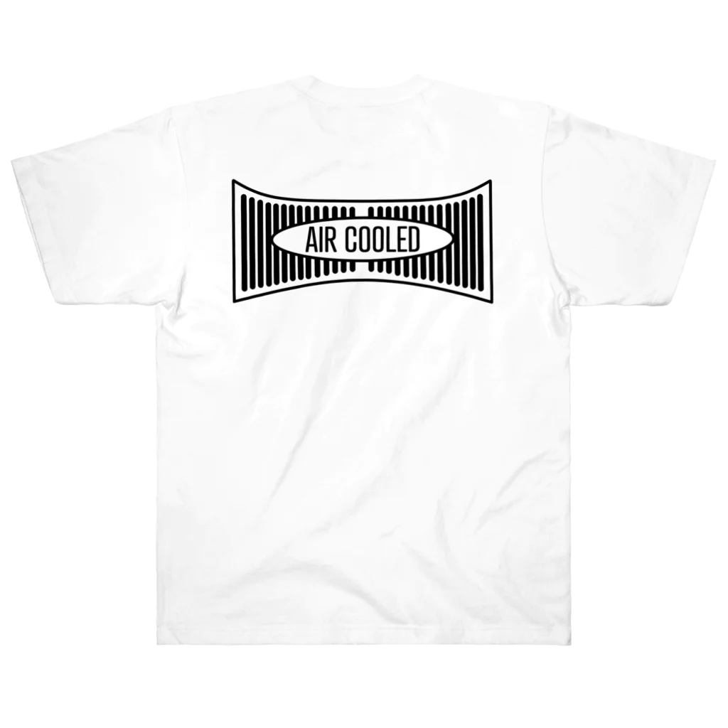 OLD TIMESのAIR COOLED 黒 バックプリント ヘビーウェイトTシャツ