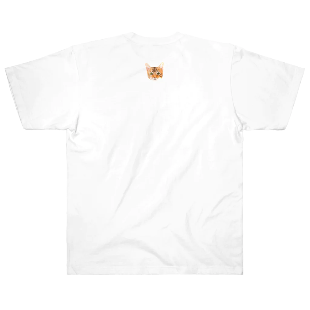 utouch_のネコ【顔】 Heavyweight T-Shirt