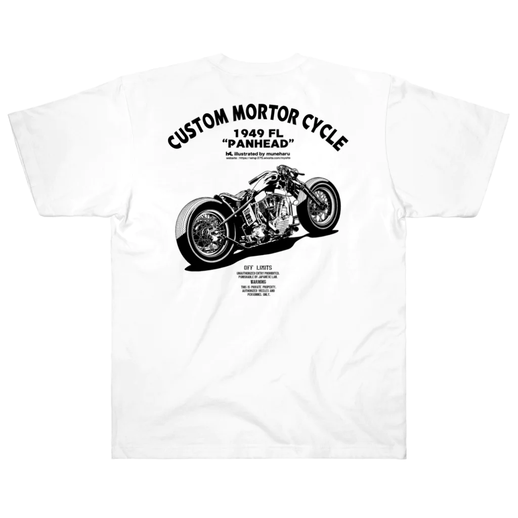 illustrator_HaLのCUSTOM MORTOR CYCLE ヘビーウェイトTシャツ