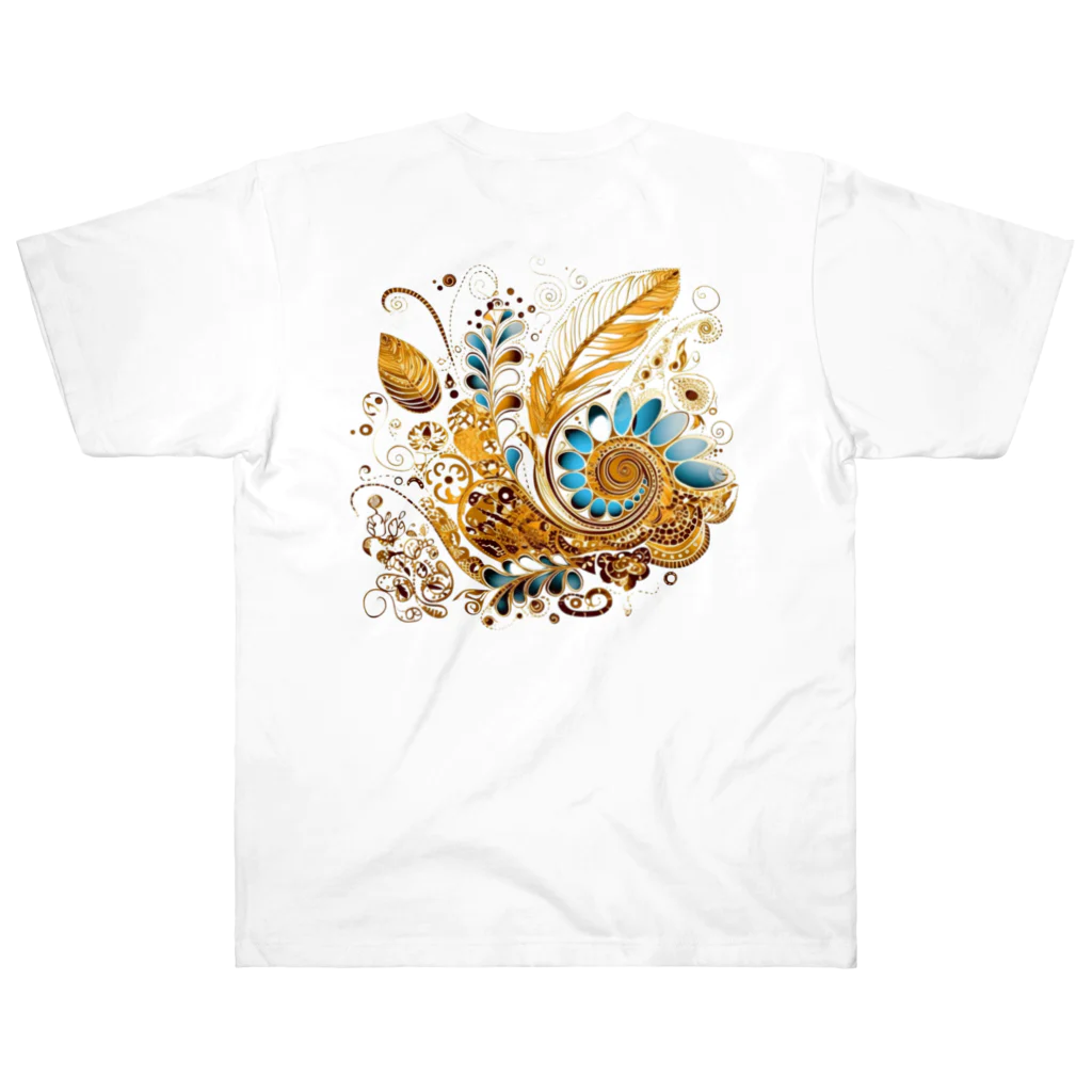 Connect Happiness DesignのGolden  Leaves Heavyweight T-Shirt