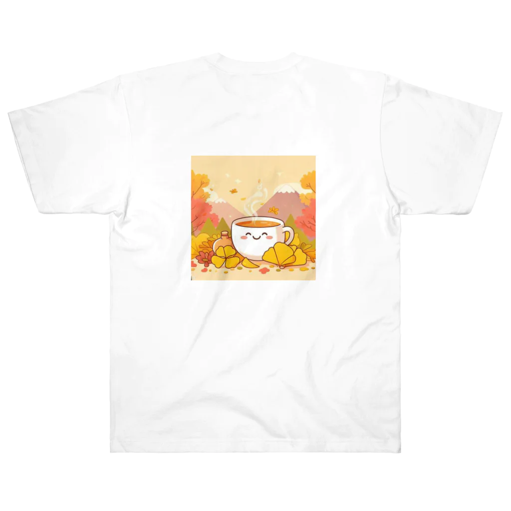 chapinnuのイチョウと紅茶シリーズ② ヘビーウェイトTシャツ