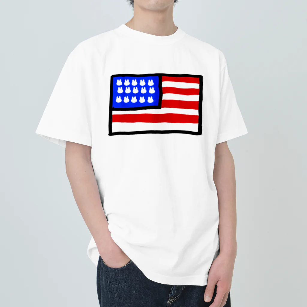 Mark Squier Design SUZURI店のU.S.A Heavyweight T-Shirt