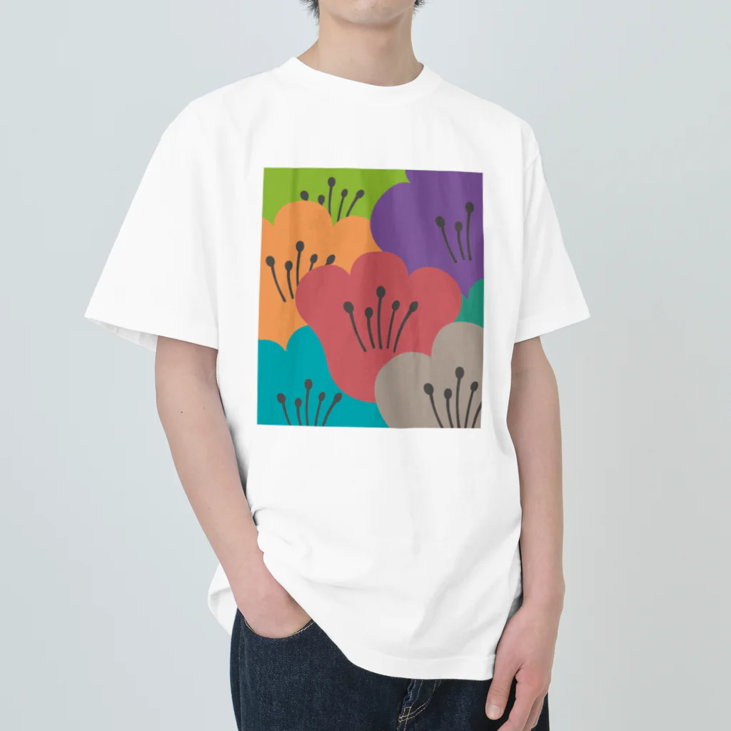 Wonder Bird Forestのティータイムの花 [TTF1] Heavyweight T-Shirt