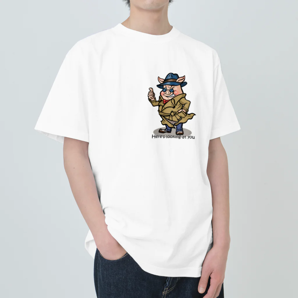 あとりえピノコのボギーなブタさん Heavyweight T-Shirt