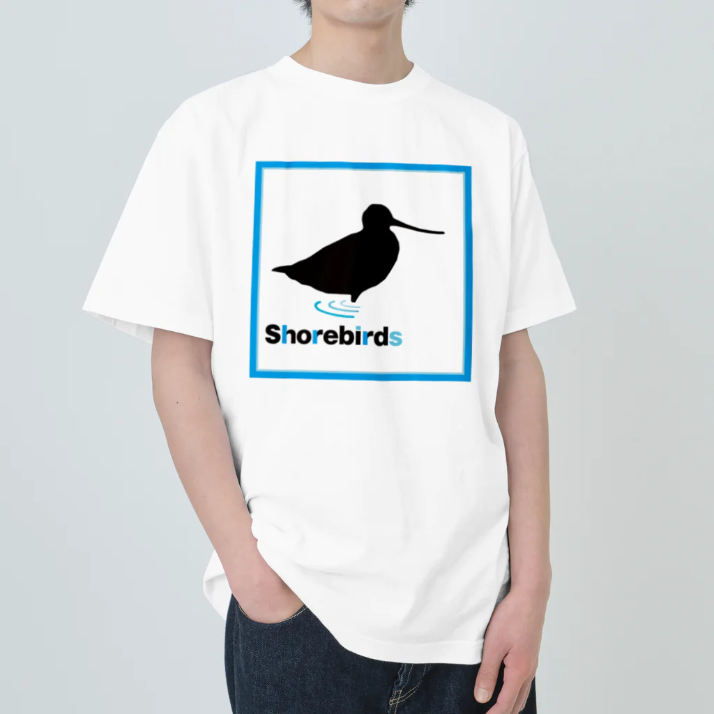 Onipi_workのShorebirds-オオソリハシシギ２ ヘビーウェイトTシャツ