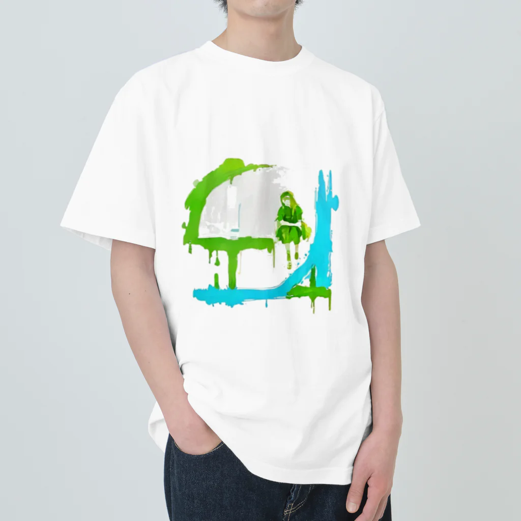 leisurely_lifeのspirit of the forest ヘビーウェイトTシャツ