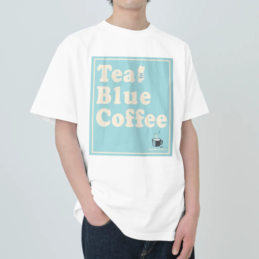 Teal Blue Coffeeのポスターどこに貼る？ Heavyweight T-Shirt