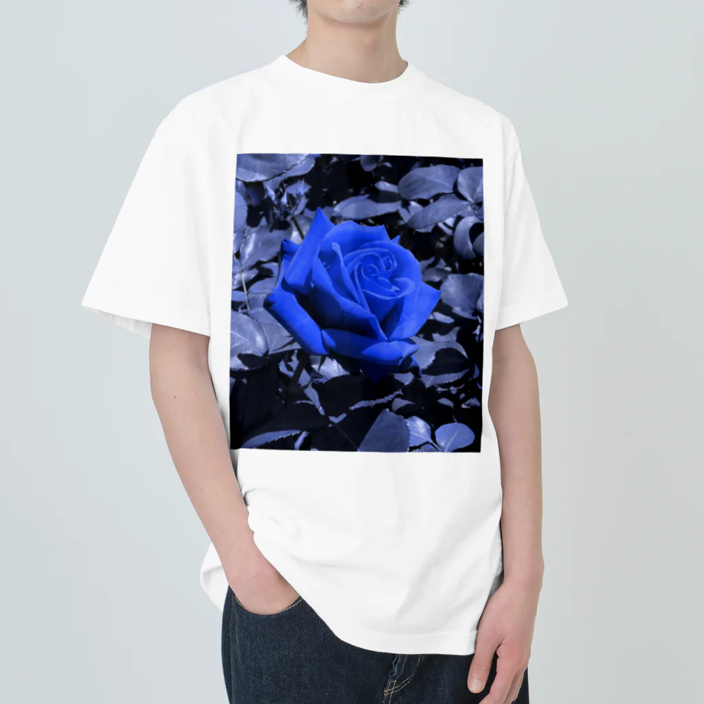 hsh2006のRose(Blue) ヘビーウェイトTシャツ