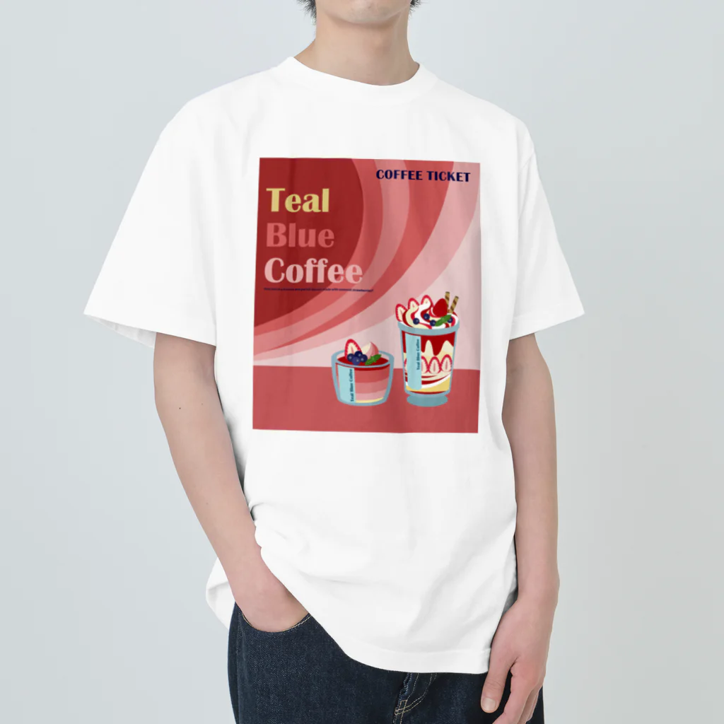 Teal Blue CoffeeのSpecial strawberry ヘビーウェイトTシャツ