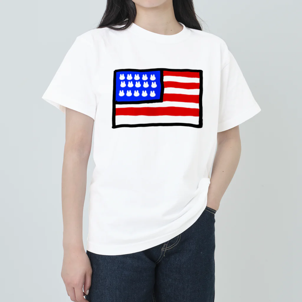 Mark Squier Design SUZURI店のU.S.A ヘビーウェイトTシャツ