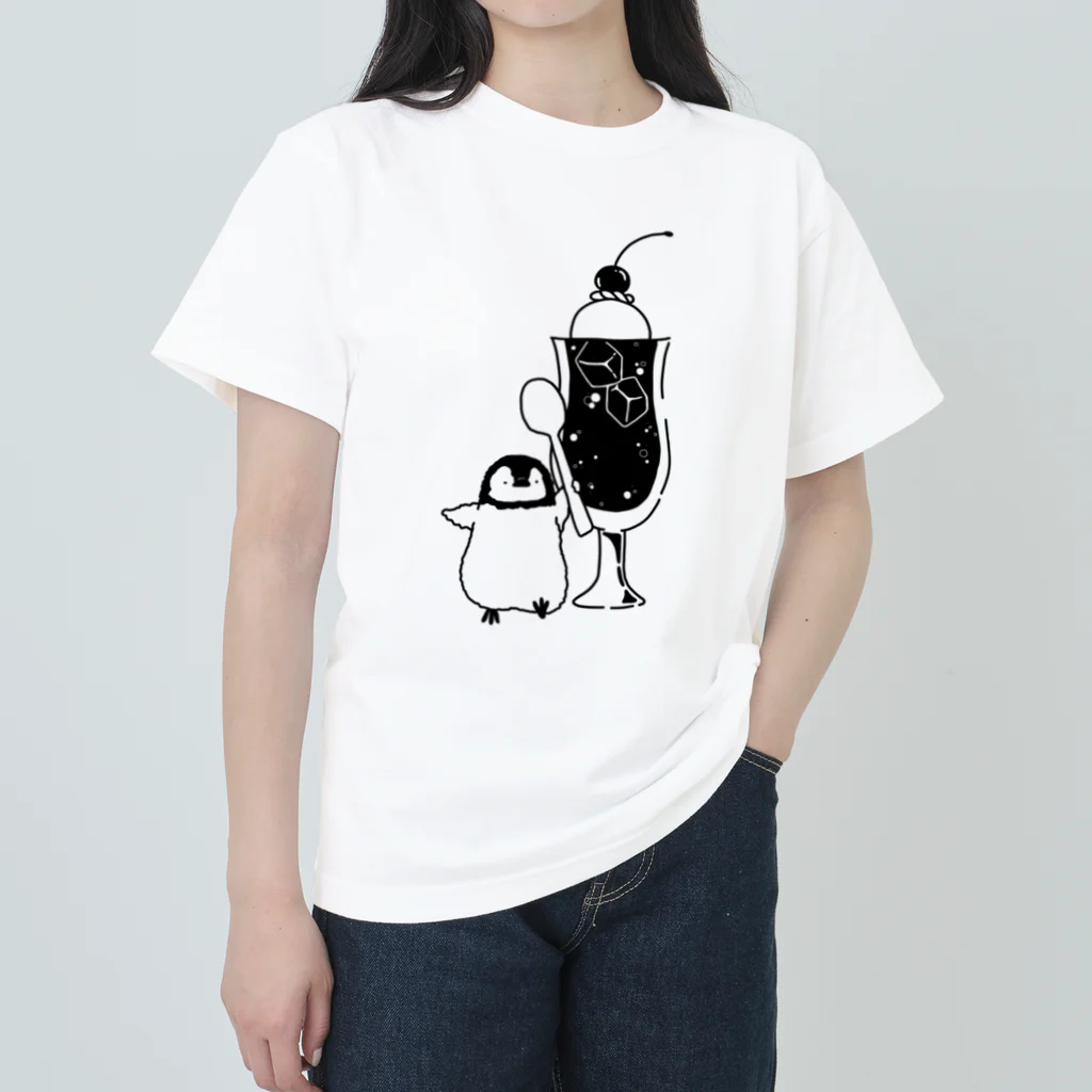 すずきあやえのペンギンクリームソーダ ヘビーウェイトTシャツ