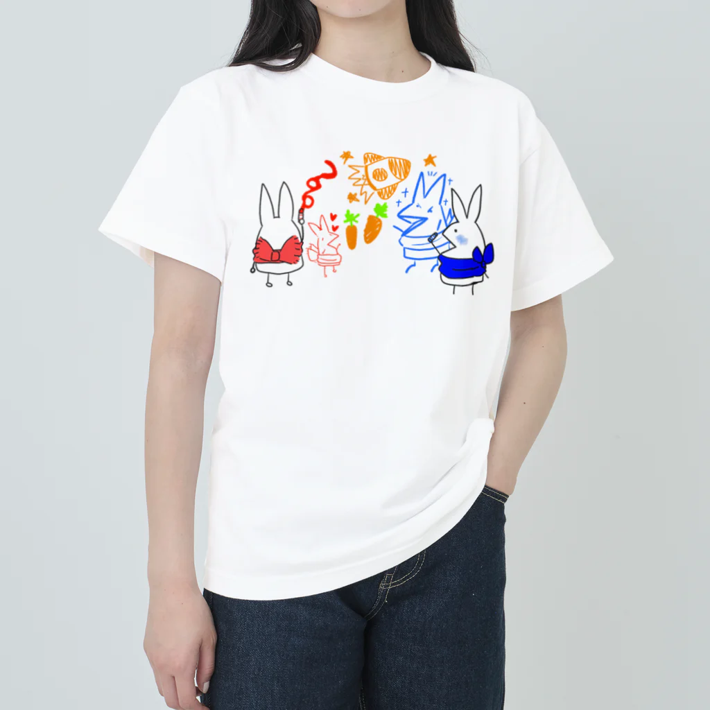 からふるぺいんとのらくがきウサギ ヘビーウェイトTシャツ