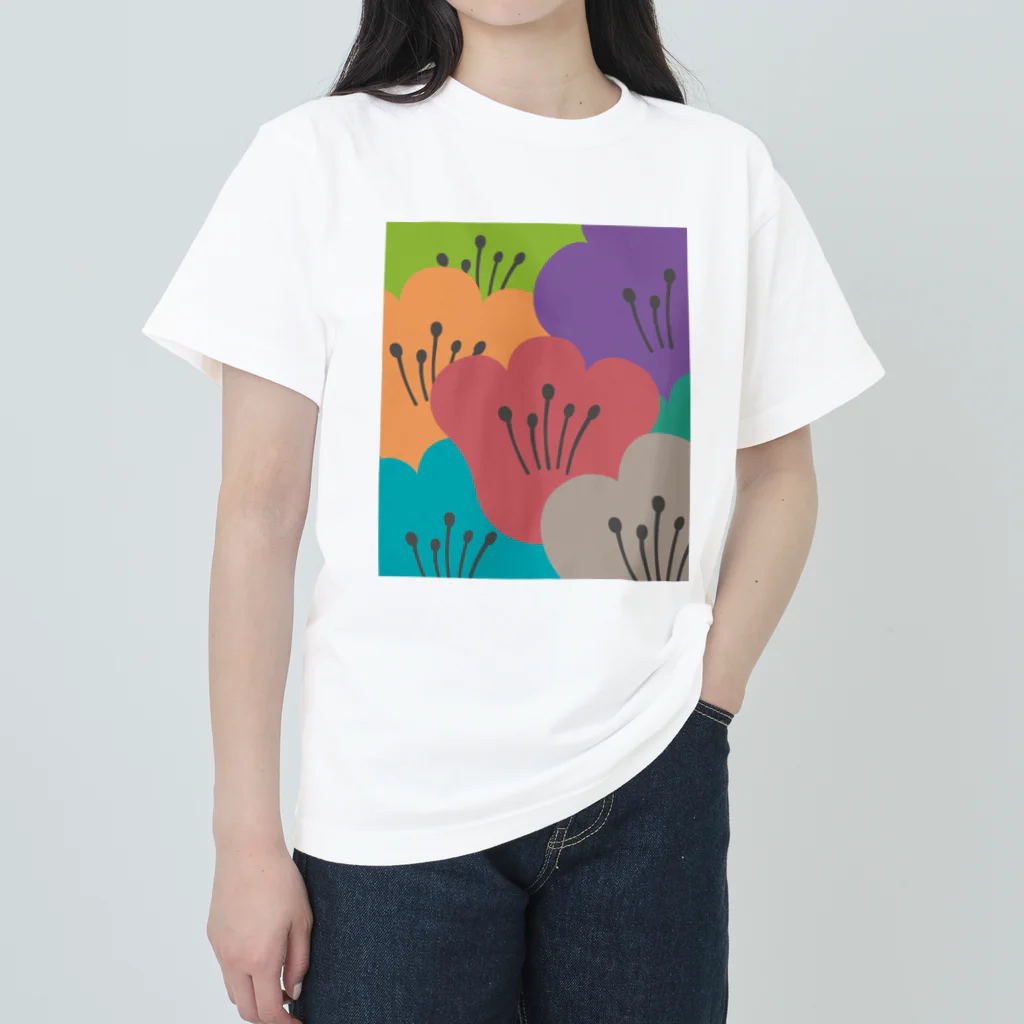 Wonder Bird Forestのティータイムの花 [TTF1] Heavyweight T-Shirt