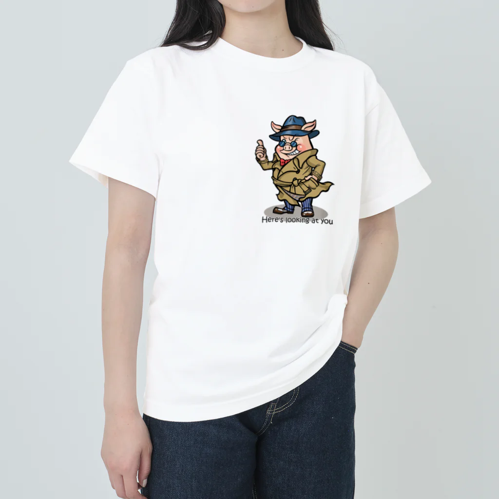 あとりえピノコのボギーなブタさん ヘビーウェイトTシャツ