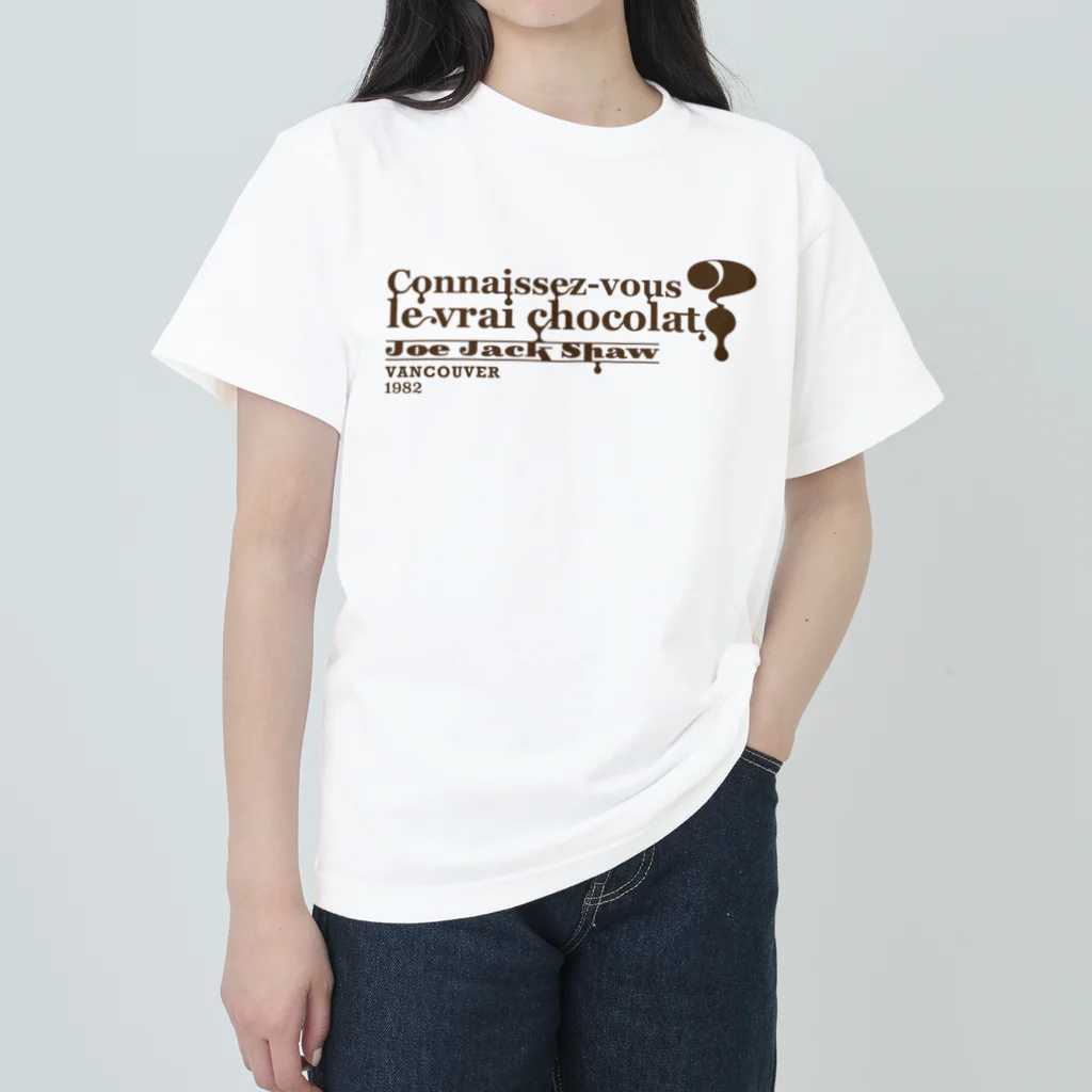 Joe Jack Shawのle-vral-chocolat?（Blanc） ヘビーウェイトTシャツ