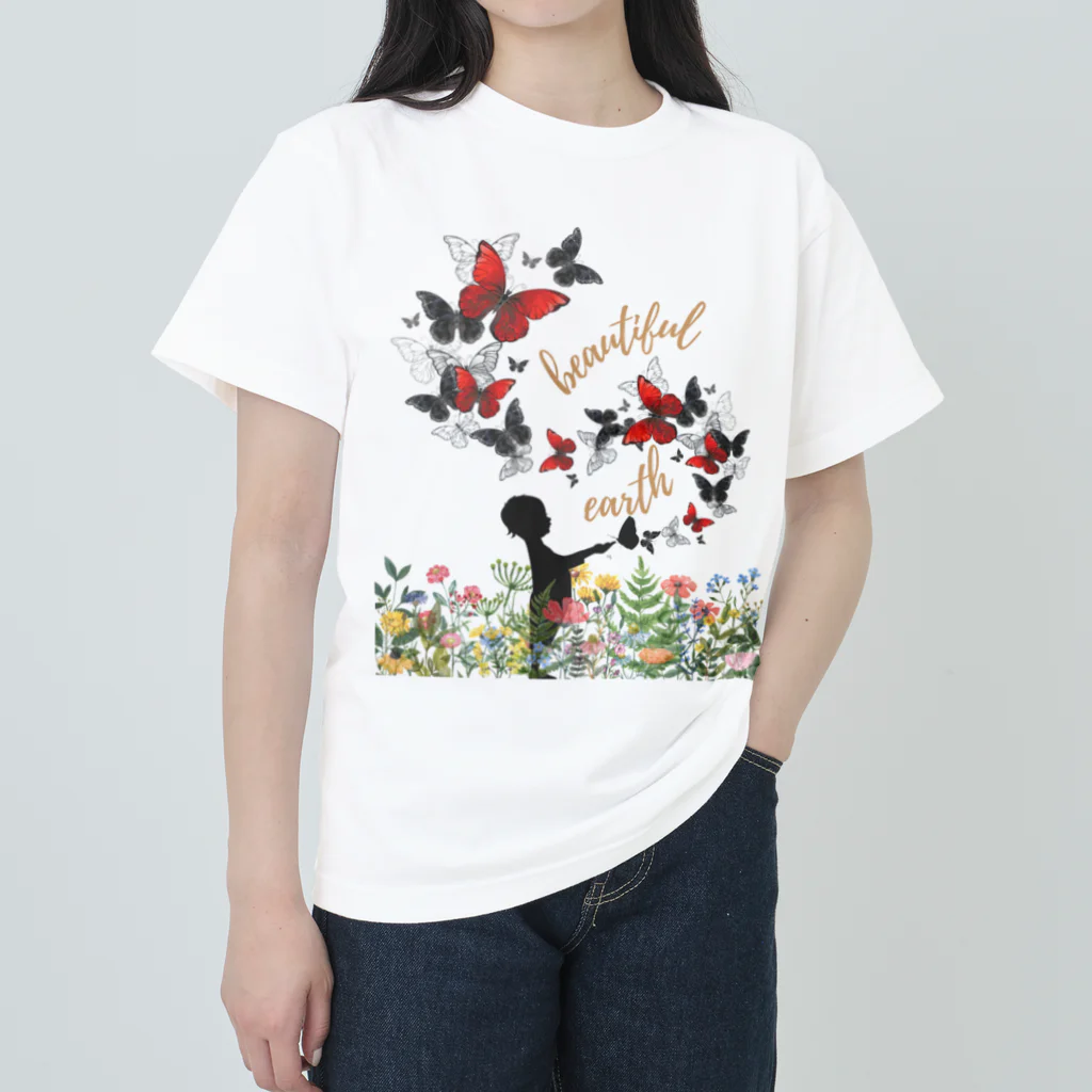 bubblegum19のbeautiful earth Heavyweight T-Shirt