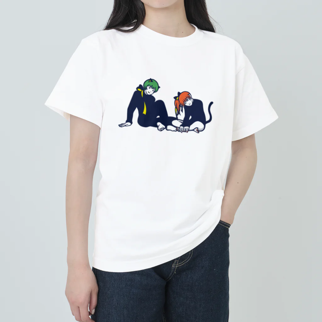 モナカのCat…..? ヘビーウェイトTシャツ