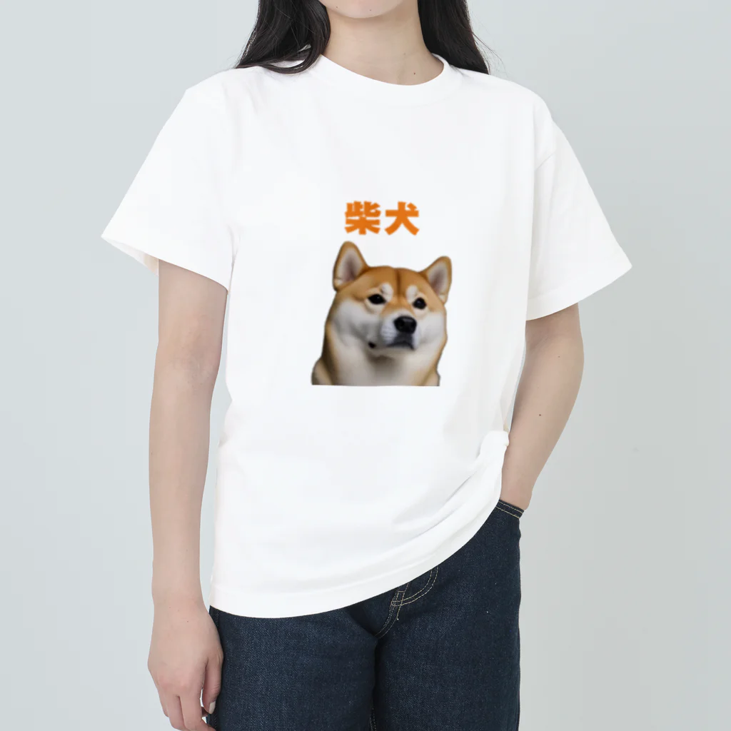 SSYmerketの Cute Shiba Inu Print Original Goods Heavyweight T-Shirt