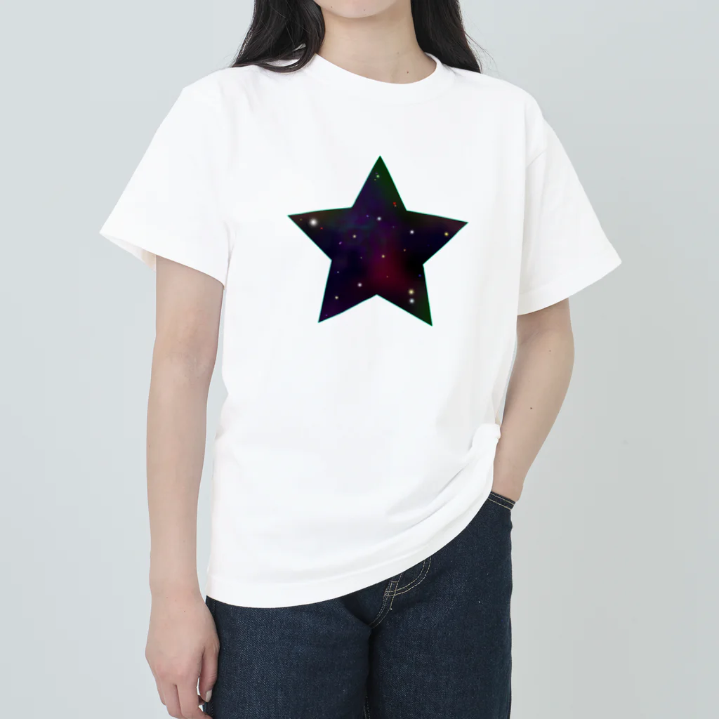 cosmicatiromの星　宇宙 ヘビーウェイトTシャツ