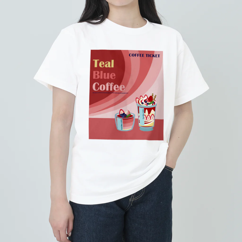 Teal Blue CoffeeのSpecial strawberry ヘビーウェイトTシャツ