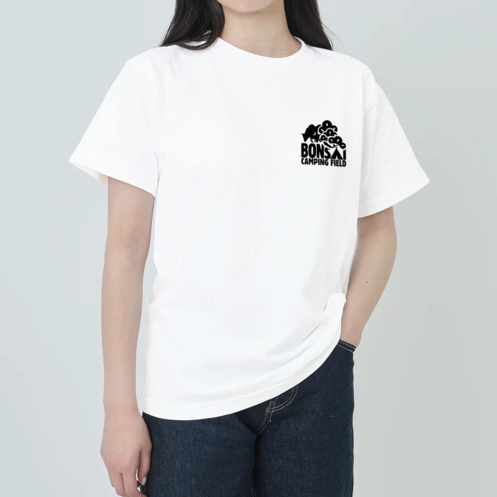24RD+BのBONSAI CAMPING FIELD ロゴT ヘビーウェイトTシャツ