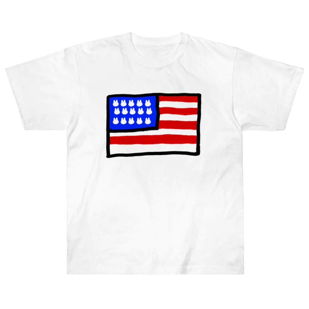 Mark Squier Design SUZURI店のU.S.A Heavyweight T-Shirt