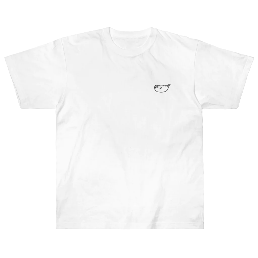 ぴすぴすのよこアザラシ Heavyweight T-Shirt