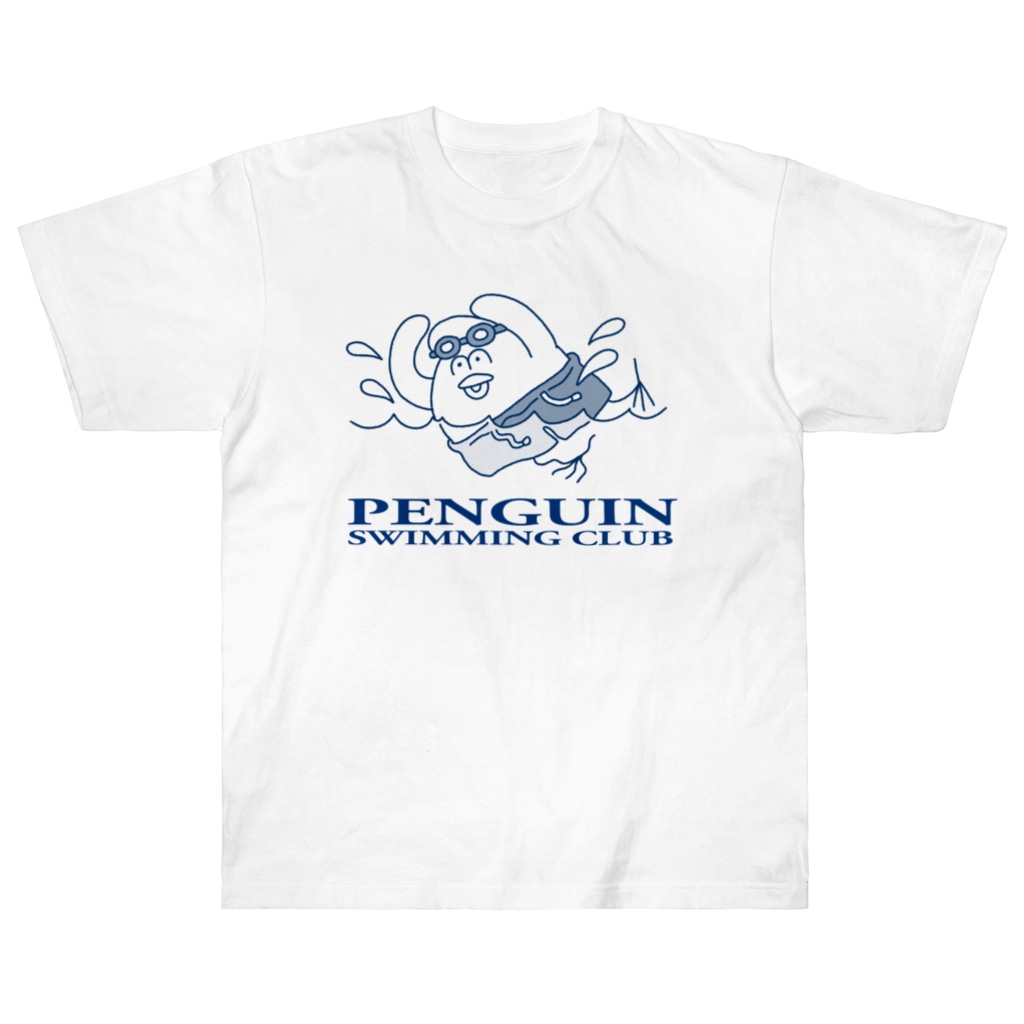 mugny shopのペンギンスイミングクラブ Heavyweight T-Shirt