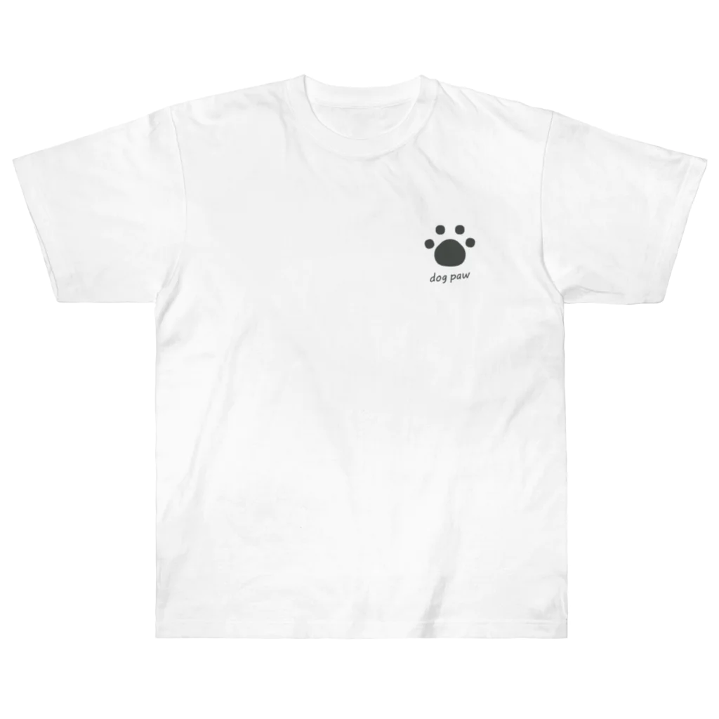 mamapockのdog paw ヘビーウェイトTシャツ