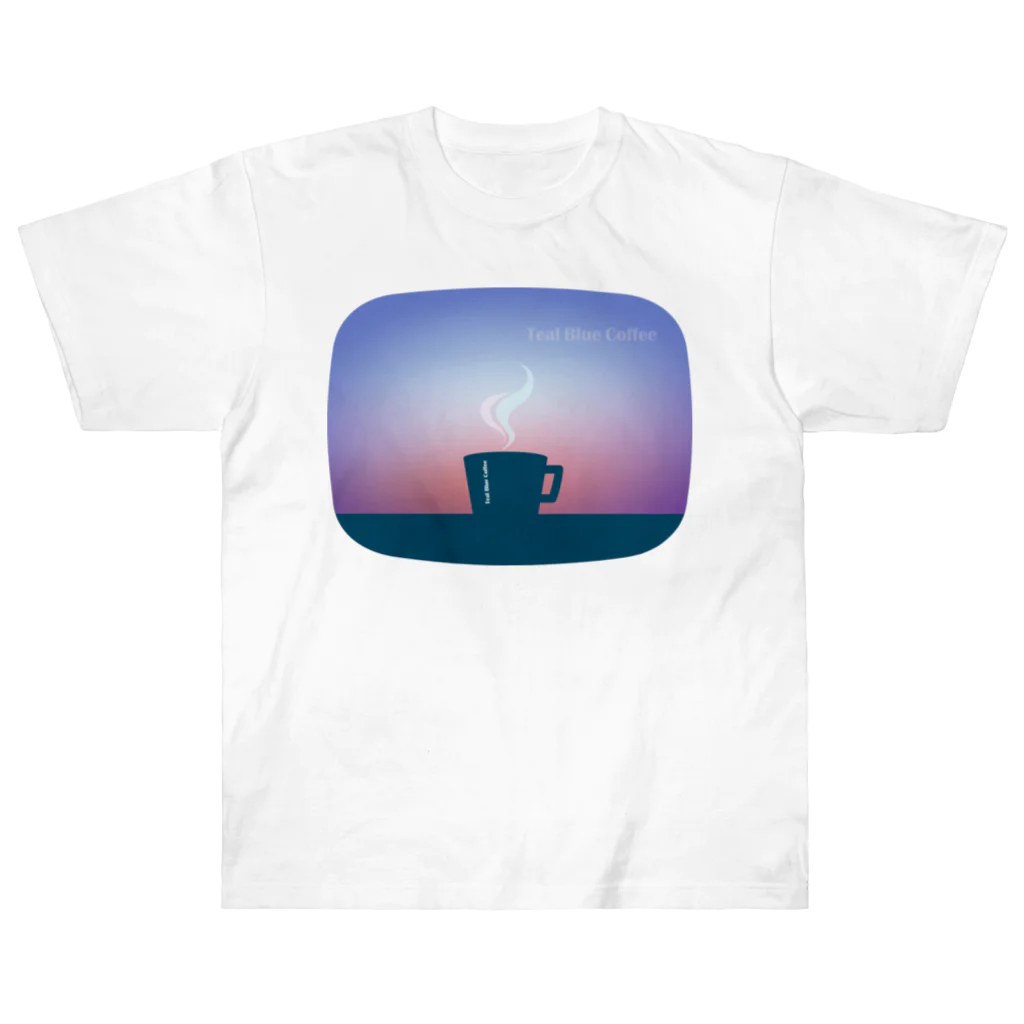 Teal Blue CoffeeのTeal Blue Hour Heavyweight T-Shirt