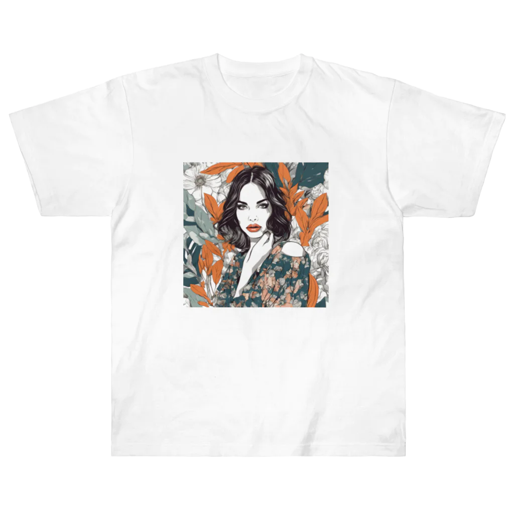 kanasarinoの大人かわいい女性パート２ Heavyweight T-Shirt